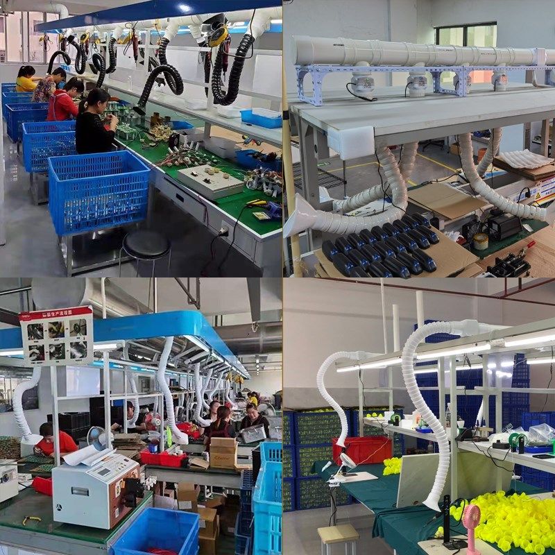 万向竹节管排烟管可弯曲工业万象吸气臂流水线焊锡吸烟除尘吸风罩