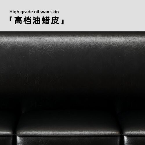 皮沙发小户型办公室接待休息区商务单双人三人两组合直排黑色高档