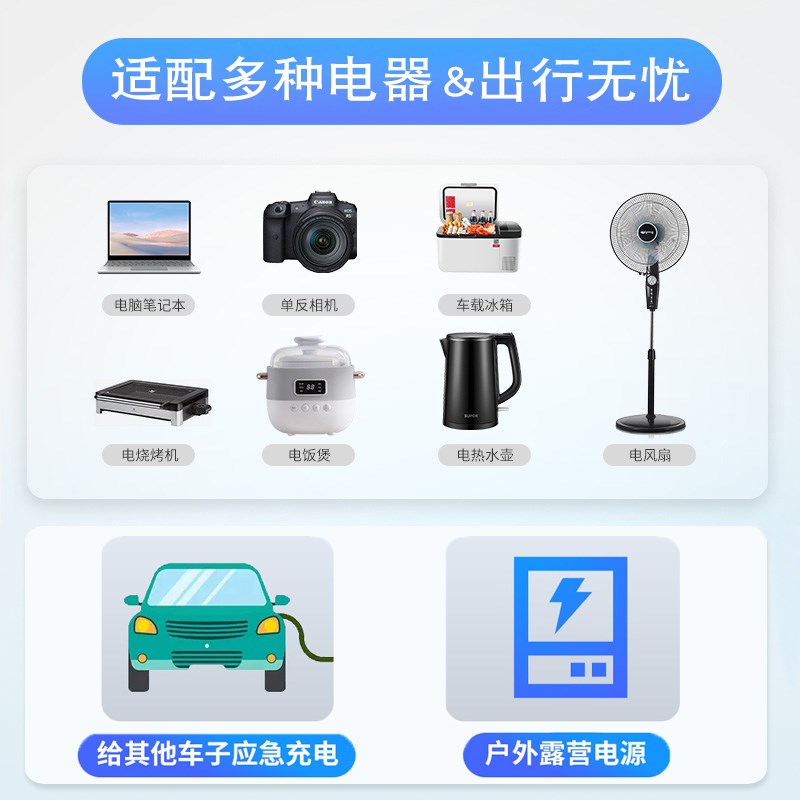 别克GL8五菱星光S银河E5新能源对外放电枪放电插排设备取电器