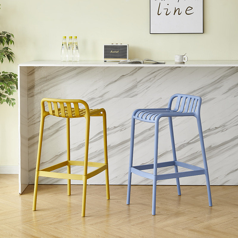 简约酒吧椅子吧台椅塑料加厚高脚凳家用靠背吧椅户外高凳咖啡椅子,住宅家具,家用高脚椅,淘宝优惠券,粉丝福利购,淘宝优惠卷