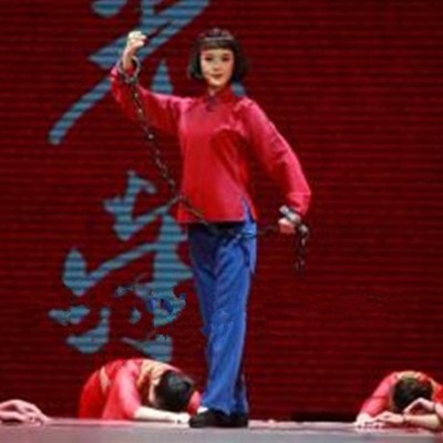民国怀旧农民刘胡兰演出服儿童服装村姑衣服红歌合唱老太太老奶奶