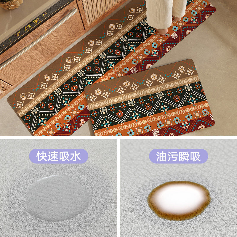 大江地垫厨房专用防滑防油可擦免洗家用防水北欧风耐脏地毯脚垫子,居家布艺,厨房地垫,淘宝优惠券,粉丝福利购,淘宝优惠卷