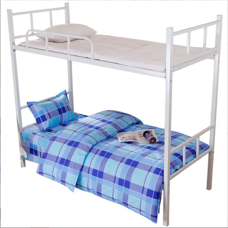 定制纯棉三件套学生宿舍养老院单位上下铺床单被套枕套被罩六件套