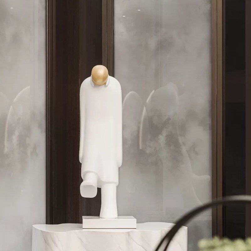 玻璃钢抽象人物雕像雕塑摆件北欧样板房艺术软装饰品众乐雕塑摆件