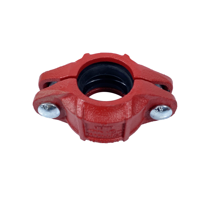 消防管接头 小口径沟槽卡箍钢卡胶圈管箍水管抱箍DN25 DN32 DN40