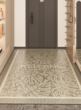 高级感入户门地垫门口耐脏脚垫门垫进门玄关地毯皮革可擦免洗pvc