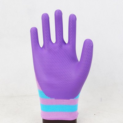 三吉S709女士小号压纹手套劳保耐磨防滑透气防水搬砖工地钢筋防护