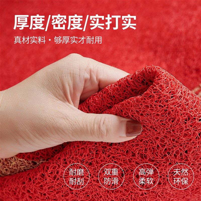 入户门地垫丝圈脚垫门口进门防滑垫子地毯入门家用红色玄关门垫,居家布艺,入户地垫,淘宝优惠券,粉丝福利购,淘宝优惠卷