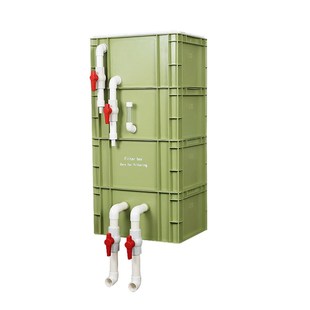 牛油果绿鱼缸鱼池乌龟缸周转箱过滤沉淀滴流过滤器水循环过滤系统