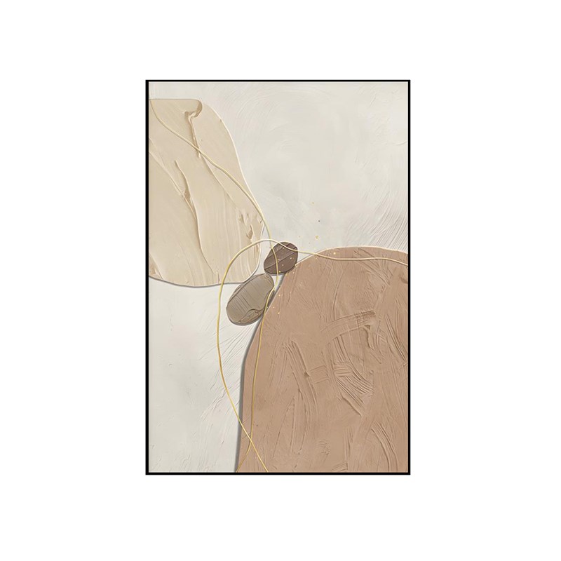 轻奢极简奶油风客厅装饰画沙发背景墙抽象风壁画玄关走廊过道挂画