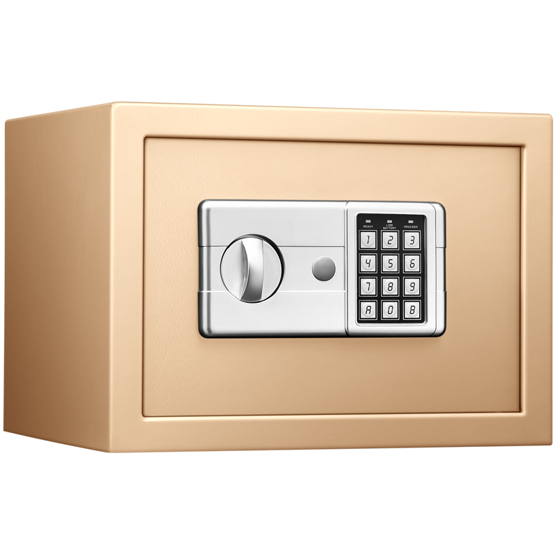 安锁家用保险箱入衣柜小型防盗25办公商用电子密码迷你保管箱全钢