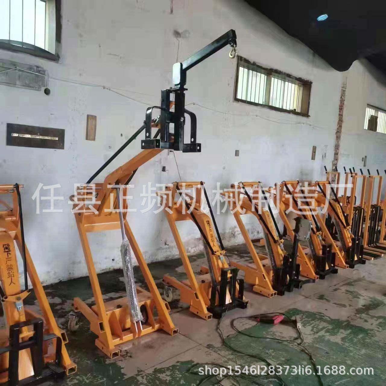 电动小型液压搬运车便携式装卸车单人曲臂手推车堆垛堆机铲车