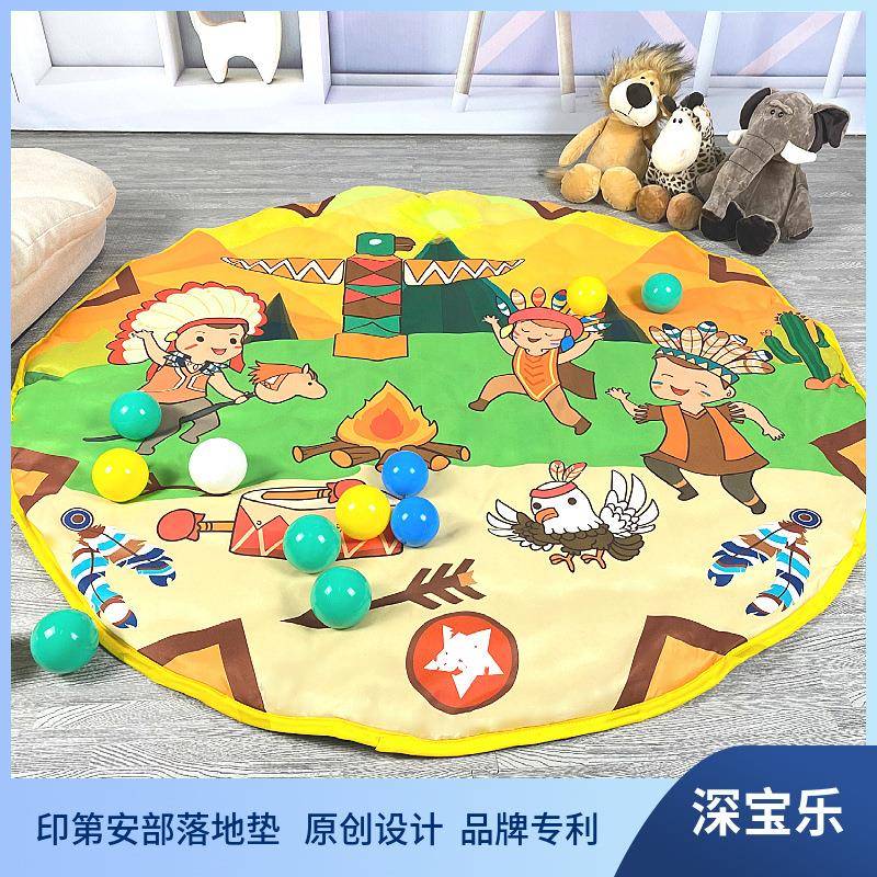 深宝乐儿童圆形地垫爬爬垫室内家用亲子游戏早教益智儿童玩具