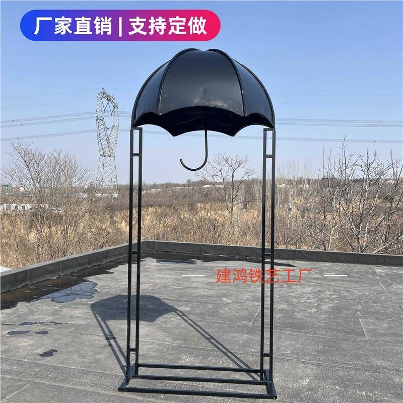 网红花墙铁艺雨伞仿真鲜花玫瑰瀑布卖场花艺节日打卡婚礼道具背景