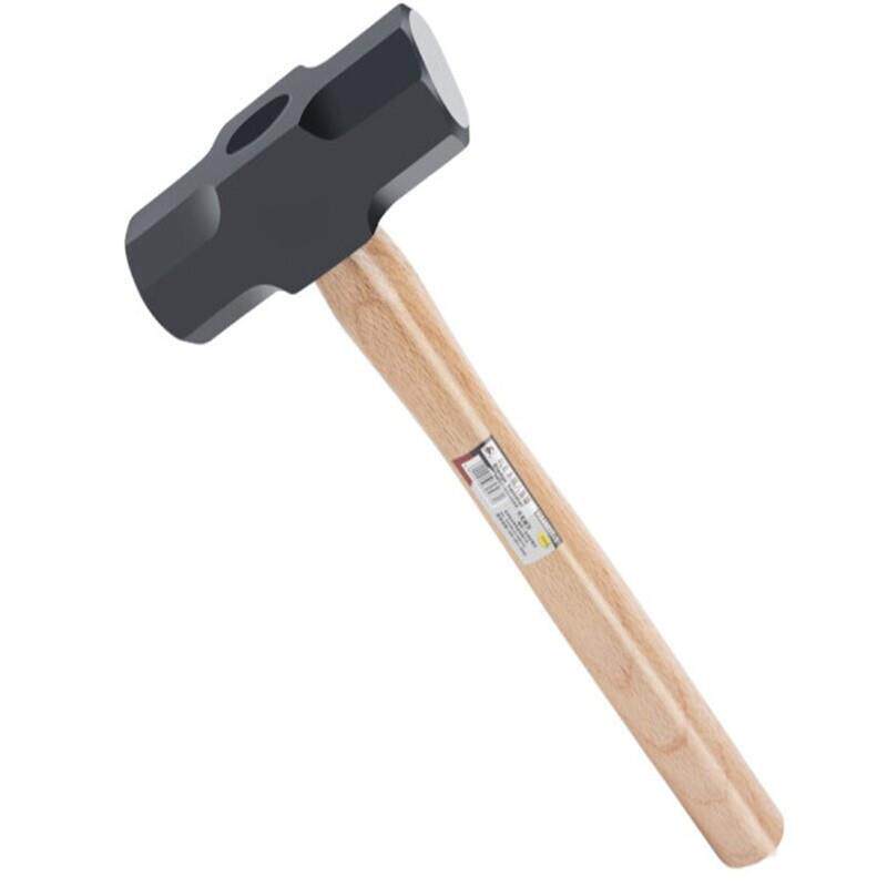 八角锤:1.8kg,带柄青冈木手柄八角锤大铁锤铁匠锤砸墙锤子1.8kg