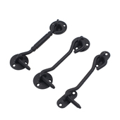 加厚不锈钢黑色风勾门窗窗扣推拉板风钩加粗门窗撘钩老式 窗户钩锁