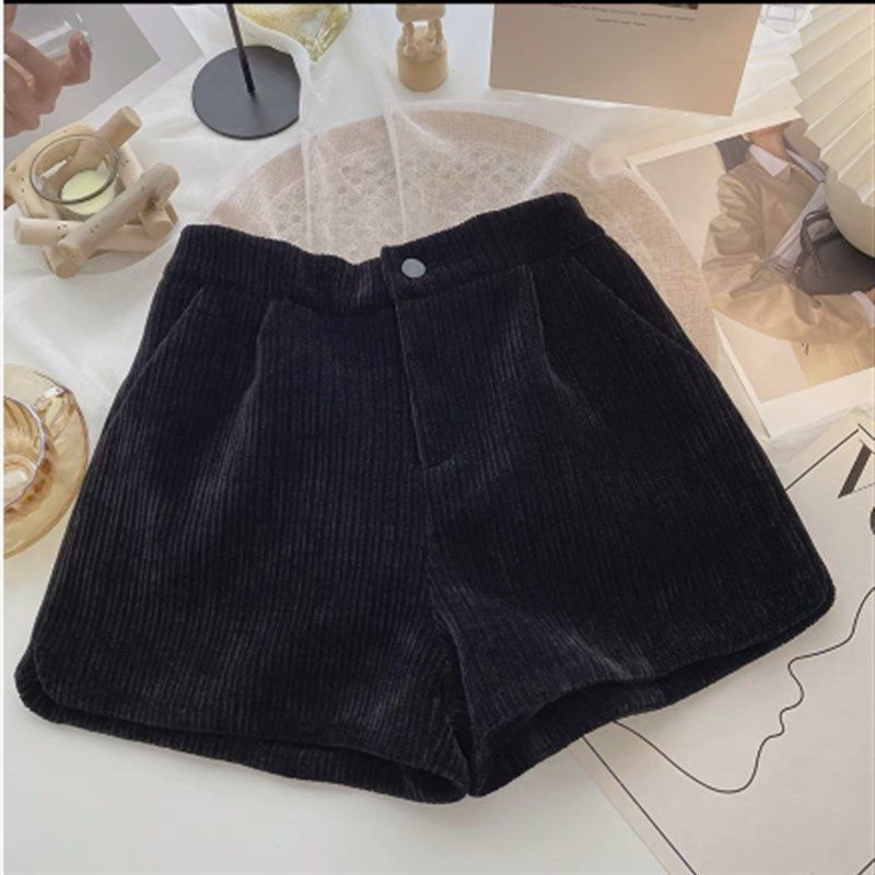 小个子毛呢短裤子女装高腰初秋冬季2025年新款外穿靴裤休闲阔腿黑,女装/女士精品,西装裤/正装裤,淘宝优惠券,粉丝福利购,淘宝优惠卷