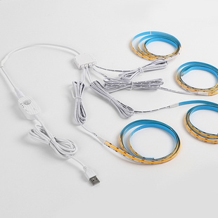 展示灯柜子灯条书柜手办led自粘感应无线鞋盒免走线电池灯带衣柜