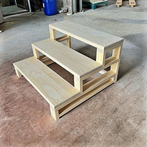 【可定做尺寸】新西兰松3层增高架楼梯脚踏多层增高架阳台飘窗凳