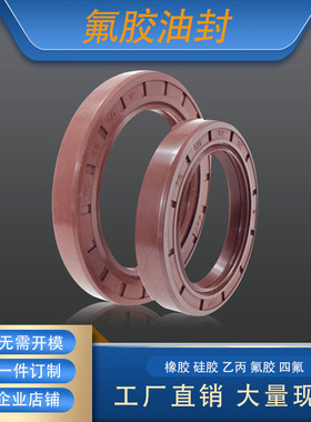 GB/T13871唇形密封圈FBTC型旋转氟胶骨架油封内径32mm外径44-62mm