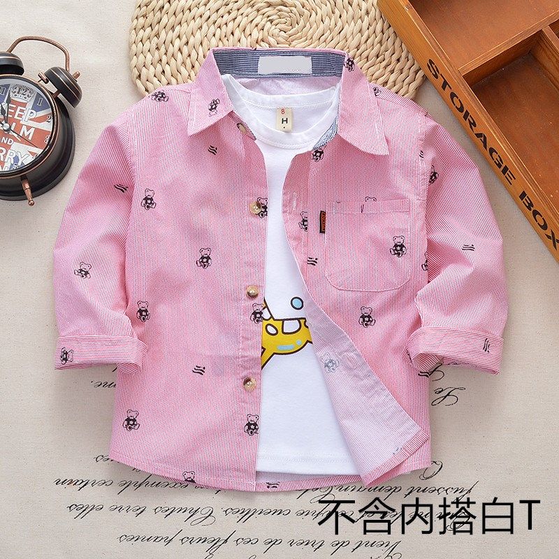 A类 全棉儿童长袖衬衫薄款男童春秋男宝宝衬衣婴儿小中大童外套潮,童装/婴儿装/亲子装,衬衫,淘宝优惠券,粉丝福利购,淘宝优惠卷