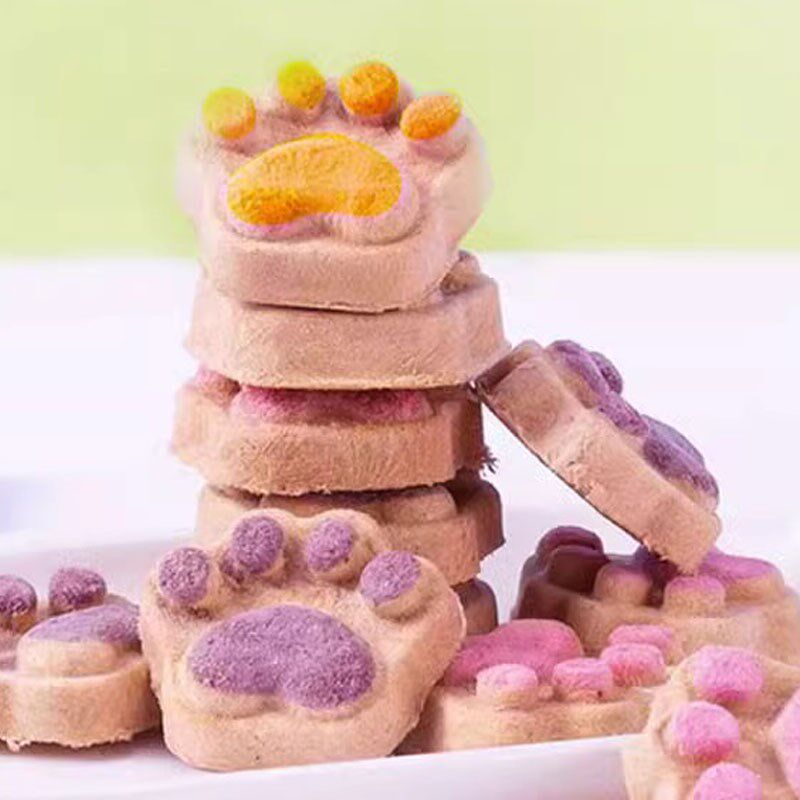 冻干猫爪生骨肉饼宠物零食猫咪狗狗营养鸡肉猫草三文鱼蛋黄火龙果