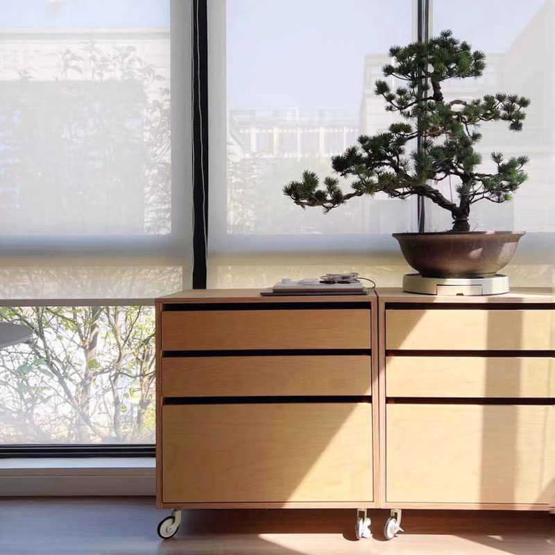 中古海洋板桦木储物斗柜咖啡厅工作台书房多层抽屉式收纳柜