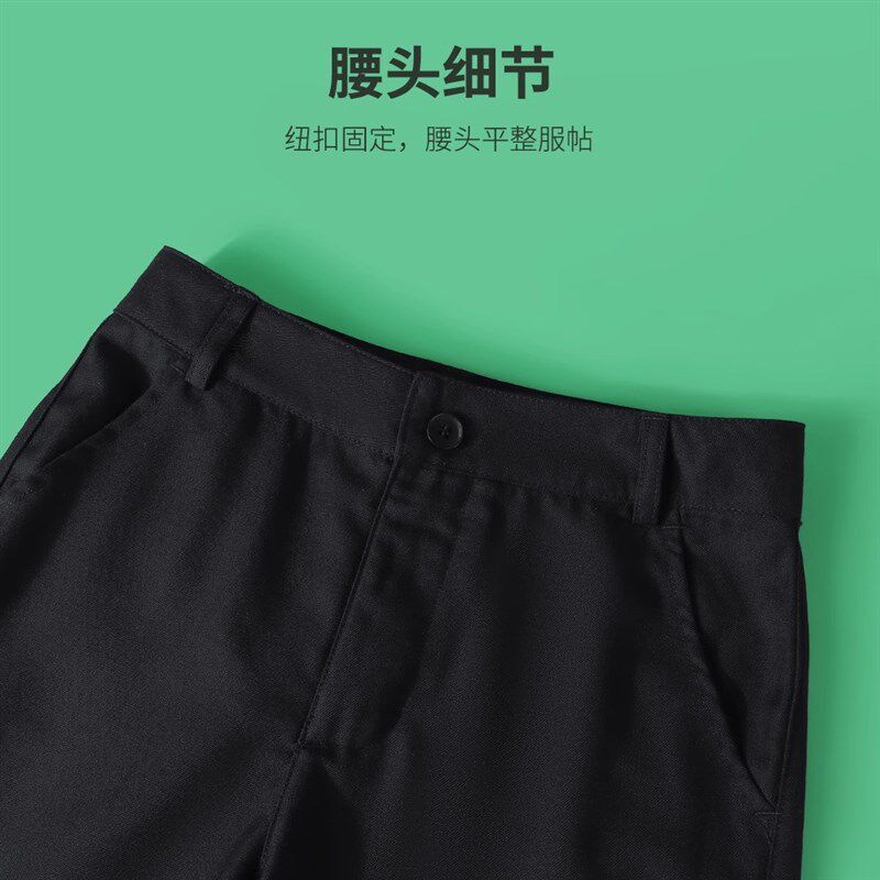 儿童礼服白色衬衣男童衬衫黑色西裤合唱演出服小学生女童短裙套装