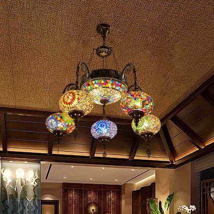 异丽铁艺吸顶吊灯咖啡厅酒吧复古怀旧工业风餐厅酒店客厅茶室灯具