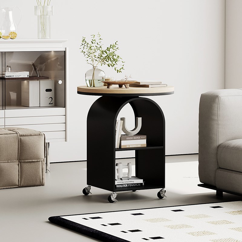 实木移动沙发边几小户型客厅小茶几卧室网红中古风轻奢高级感边桌