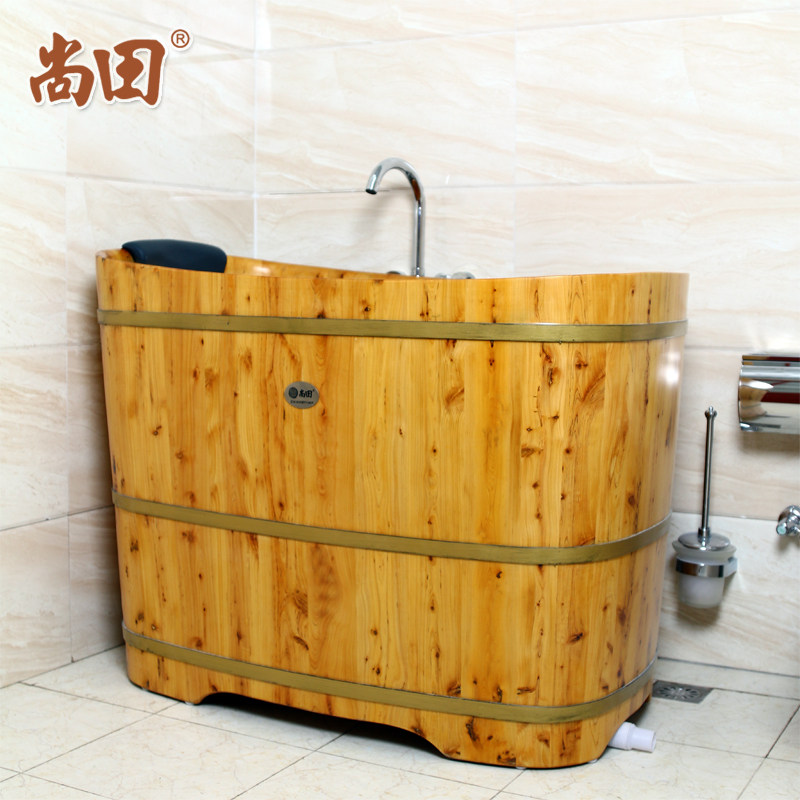尚田成人泡澡木桶浴桶木质香柏木洗澡盆实木浴缸沐浴桶1米贵妃桶