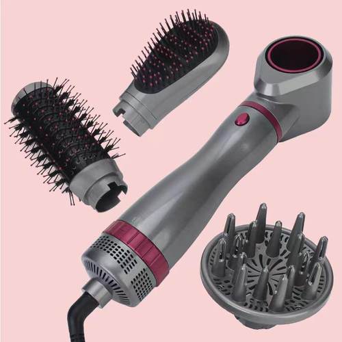 四合一热风梳卷直发器自动卷发棒两用卷发器厂家三合一