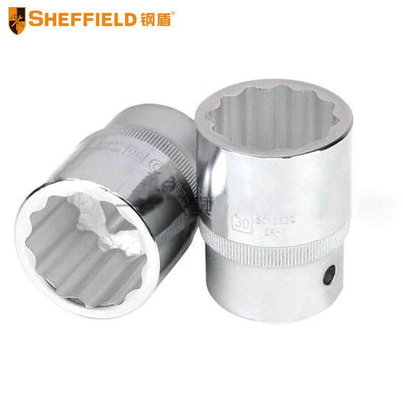 钢盾 SHEFFIELD S012819 19mm系列公制12角标准套筒19mm