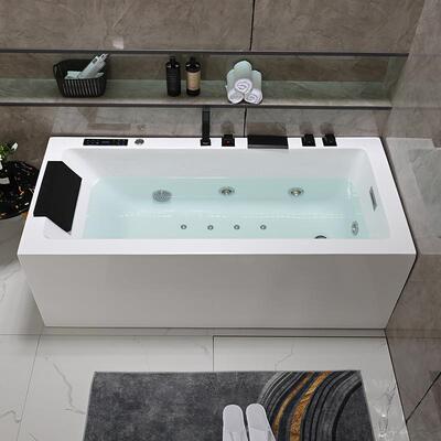 家直无缝厂一体亚克力家用1.3-77418米双人.气泡冲浪销按摩浴缸
