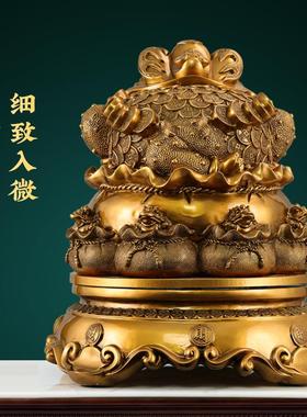 八方来金摆件办公室摆前台收银台ML八方来装饰蟾件公司店铺乔迁开