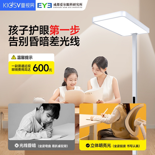 童视界自然光立式护眼灯家用大路灯学生专用新款轻奢落地灯DL1