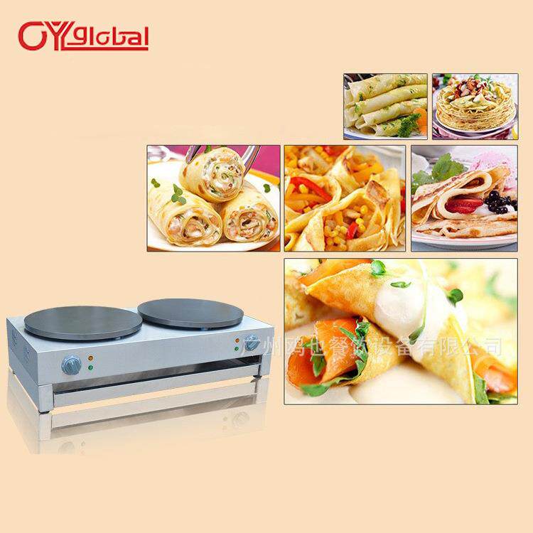 饼果子机商铛用电饼班戟炉双头铸铁小煎饼鏊子摆摊吃31721机器烙