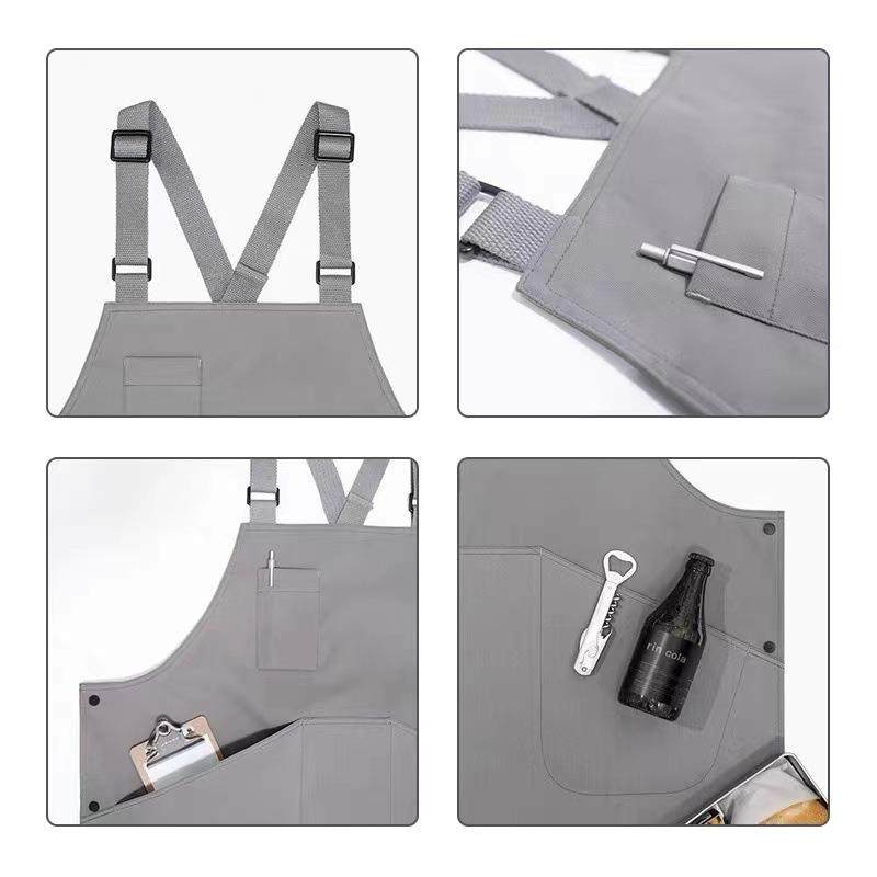 围裙MUK厨油房家用罩衣新款防水防做饭焙男女餐饮士奶茶烘店工作