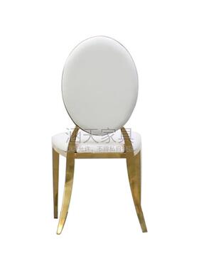 子不锈钢餐椅欧家属用酒店式会50159议靠背椅金皮布艺椅电镀太阳