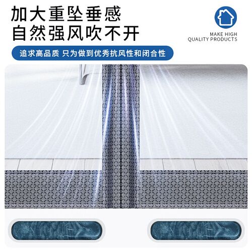 【新升级】2025新款高档透明空调门帘挡风磁吸隔断帘防冷气遮挡帘