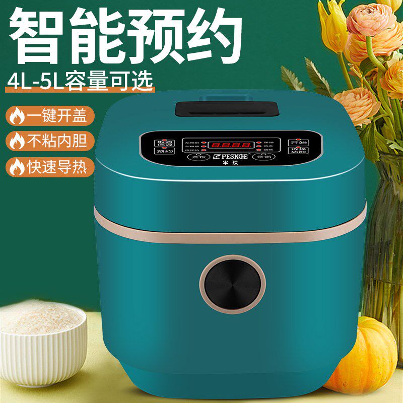 半球多功能智能预约煮饭锅小型2迷你电饭煲1-3人家用煲汤两用4L5L