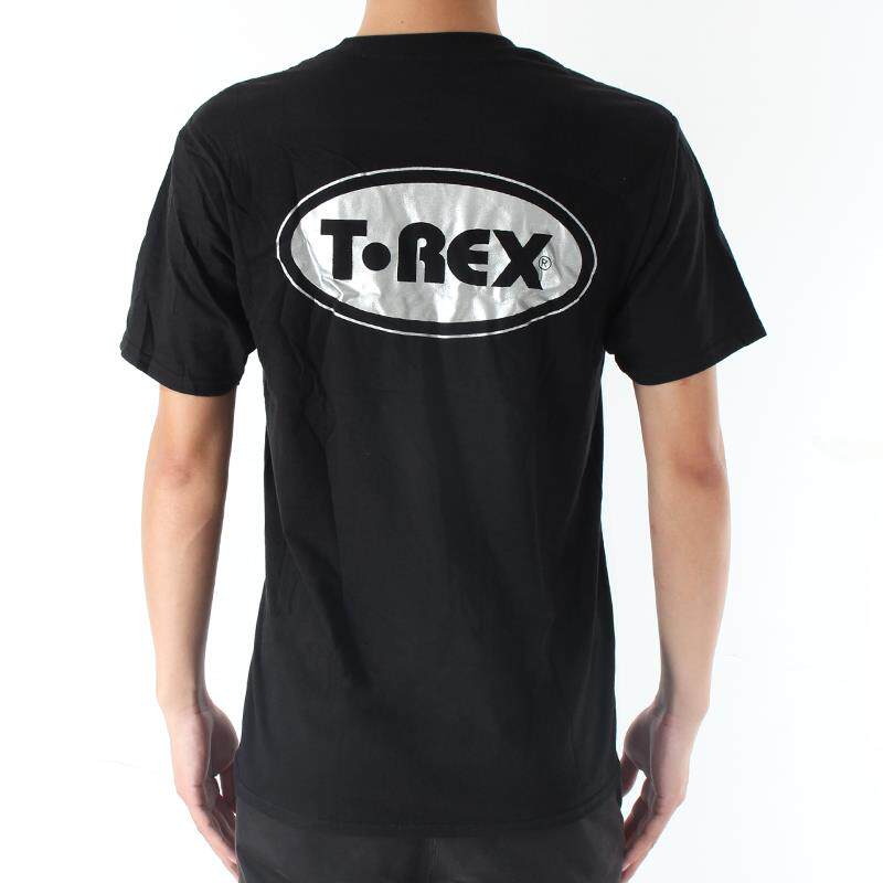 T-REX T恤短袖男女款圆领宽松休闲上衣黑色夏装修身宽松夏季