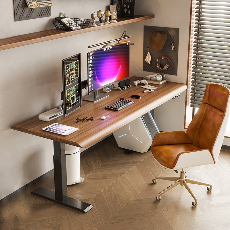 电动升降桌电脑桌台式办公学习桌电竞桌椅套装工作台桌子书房书桌