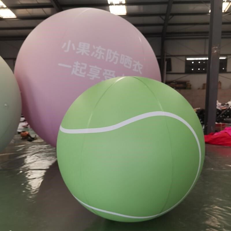 户外超大pvc网球气模教具充气玩具巨型充气网球定制网球气模模型