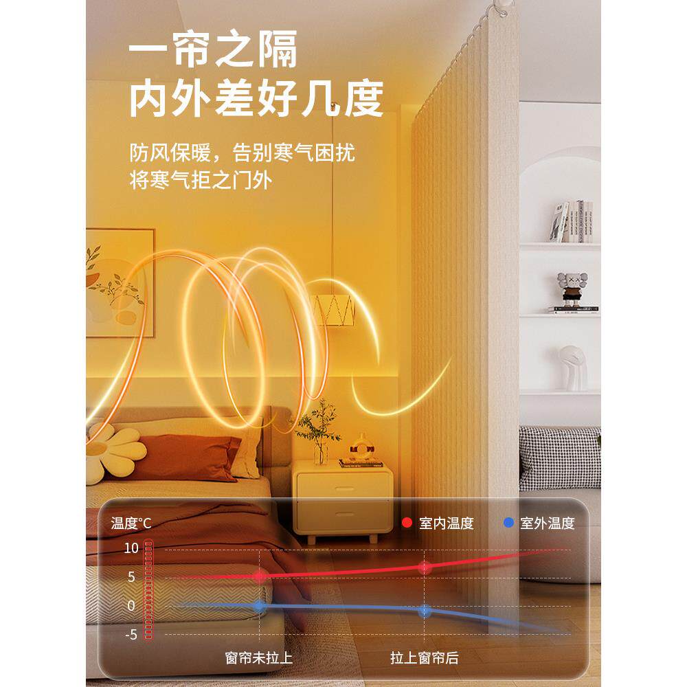 房客厅隔断帘一房变房隐形折叠养边生馆门帘床屏277风墙遮挡拉两