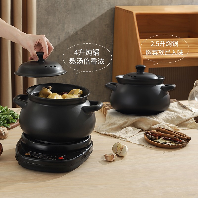 炖锅陶瓷电炖锅炖汤养生锅全自动家用电砂锅插电小型分体式煲汤锅