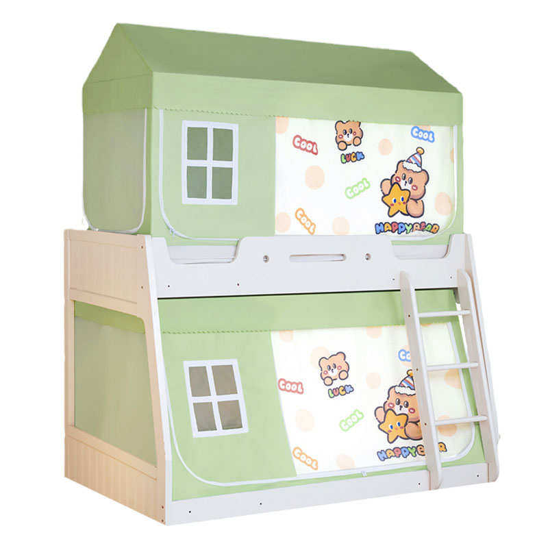 子母床蚊帐上下铺一体式防帘卧室遮光带儿童家用新款2025专用床摔