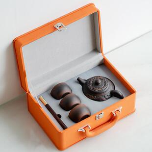 建水紫陶茶壶纯手工紫砂西施壶家用茶具小套装商务送领导长辈老师