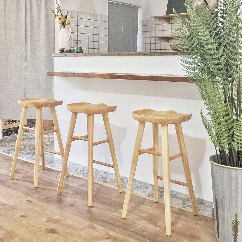 现代简约高脚凳全实木弧形座椅脚塌高脚凳咖啡主题餐厅甜品店吧椅,3C数码配件,其它配件,淘宝优惠券,粉丝福利购,淘宝优惠卷