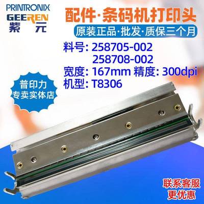 Printronix普印力T8000 T8306打印头300 258705-002 258357-001头